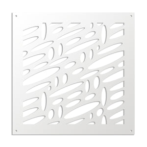 UFOS - Pannello in PVC traforato - Parasole Colore: bianco, Misura: 98x98 cm