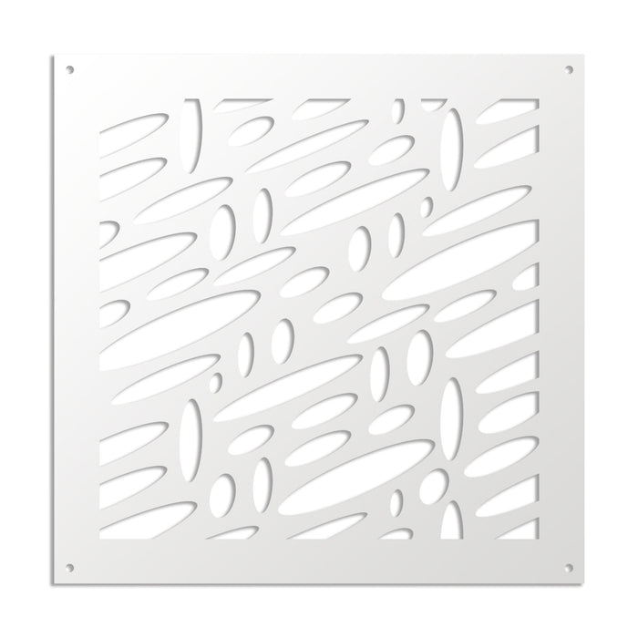UFOS - Pannello in PVC traforato - Parasole Colore: bianco, Misura: 98x98 cm