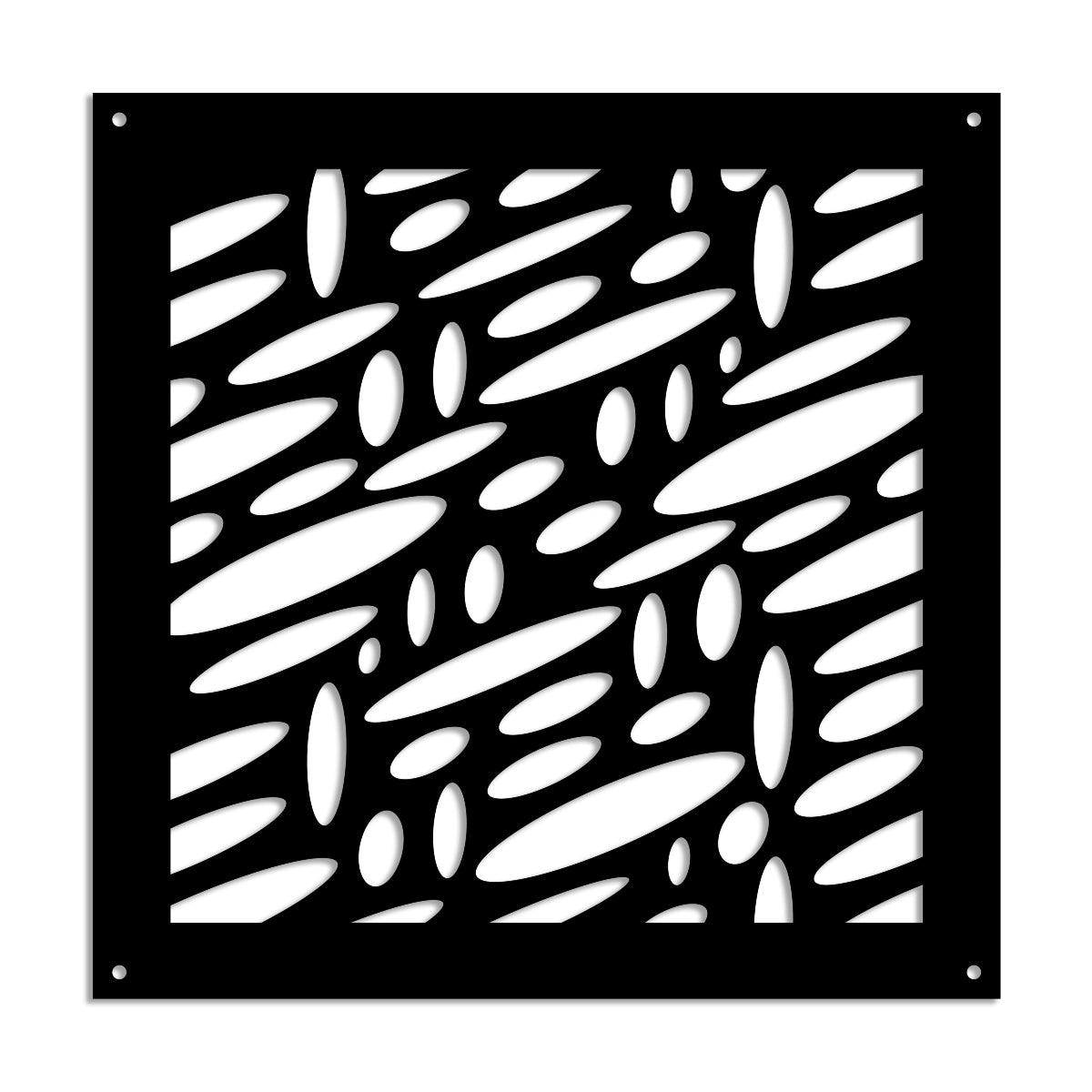 UFOS - Pannello in PVC traforato - Parasole Misura: 98x98 cm, Colore: nero