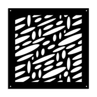 UFOS - Pannello in PVC traforato - Parasole Misura: 98x98 cm, Colore: nero