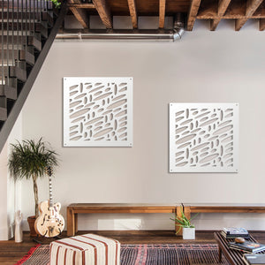 UFOS - Pannello in PVC traforato - Parasole Colore: bianco, Misura: 98x98 cm