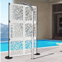 UFOS - Pannello in PVC traforato - Parasole Colore: bianco, Misura: 73x73 cm