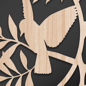 ULIVO - Quadro arredo LASERCUT composito Legno e PVC Misura: 60x60 cm