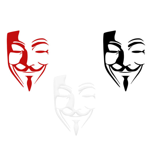V PER VENDETTA - Adesivo murale wall sticker in vinile 55x80 cm Colore: Rosso