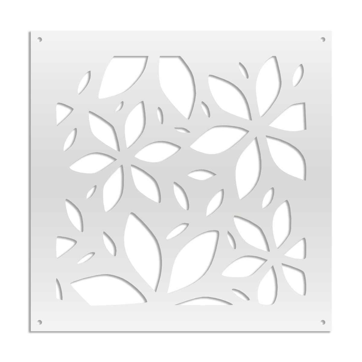 VENUS - Pannello in PVC traforato - Parasole Colore: bianco, Misura: 98x98 cm