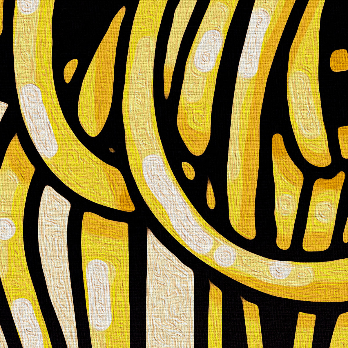 Vermicelli n.8 - Quadro Canvas su telaio in legno Misura: 80x80 cm