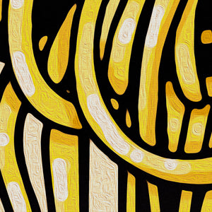 Vermicelli n.8 - Quadro Canvas su telaio in legno Misura: 100x100 cm