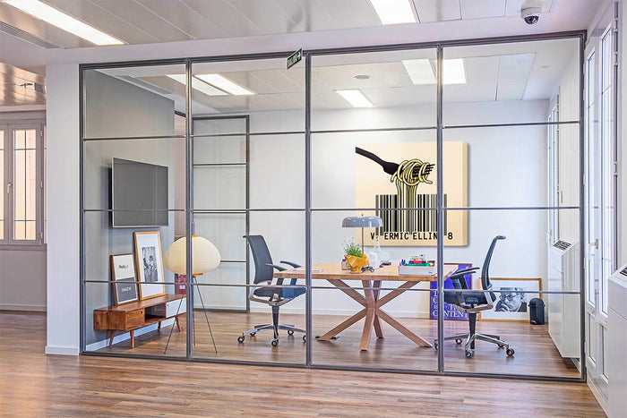 Vermicelli n.8 - Quadro Canvas su telaio in legno Misura: 130x130 cm