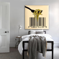 Vermicelli n.8 - Quadro Canvas su telaio in legno Misura: 130x130 cm