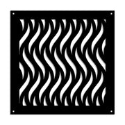 VERTICALWAVES - Pannello in PVC traforato - Parasole Misura: 48x48 cm, Colore: nero