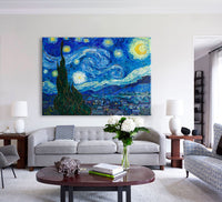 Vincent Van Gogh- Notte Stellata - Quadro Canvas su telaio in legno Misura: 70X50 cm