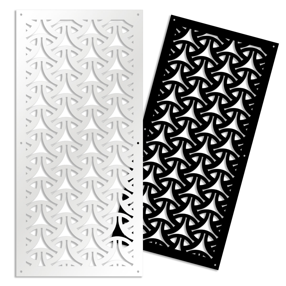 WEAVING - Pannello in PVC traforato - Parasole Colore: nero, Misura: 50x150 cm
