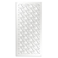 WEAVING - Pannello in PVC traforato - Parasole Colore: bianco, Misura: 47x94 cm