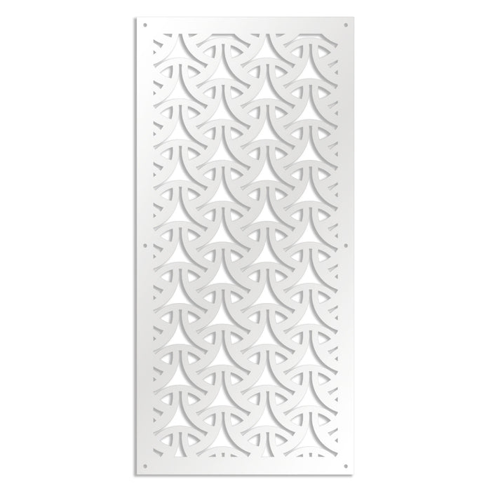 WEAVING - Pannello in PVC traforato - Parasole Colore: bianco, Misura: 47x94 cm