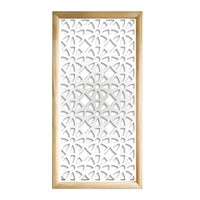 WHEELS  - Moduli Decorativi in Legno e PVC Colore: bianco, Misura: 47x94 cm