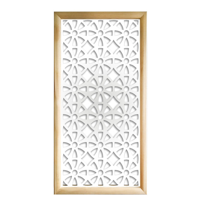WHEELS  - Moduli Decorativi in Legno e PVC Colore: bianco, Misura: 47x94 cm