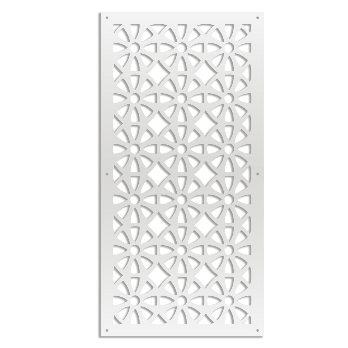 WHEELS - Pannello in PVC traforato - Parasole Colore: bianco, Misura: 47x94 cm