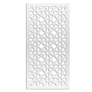 WHEELS - Pannello in PVC traforato - Parasole Colore: bianco, Misura: 47x94 cm