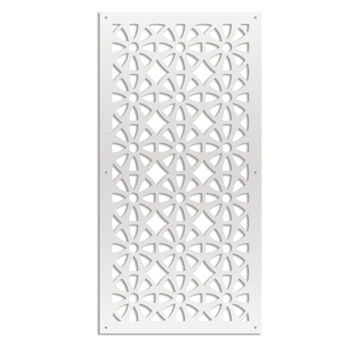 WHEELS - Pannello in PVC traforato - Parasole Colore: bianco, Misura: 47x94 cm