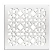 WHEELS - Pannello in PVC traforato - Parasole Misura: 48x48 cm, Colore: bianco