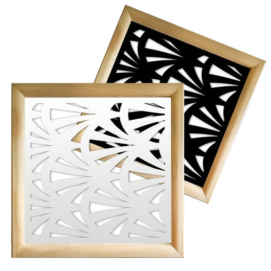 WINDSHELL - Moduli Decorativi in Legno e PVC Colore: bianco, Misura: 73x73 cm