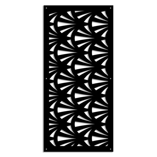 WINDSHELL - Pannello in PVC traforato - Parasole Misura: 73x148 cm, Colore: nero