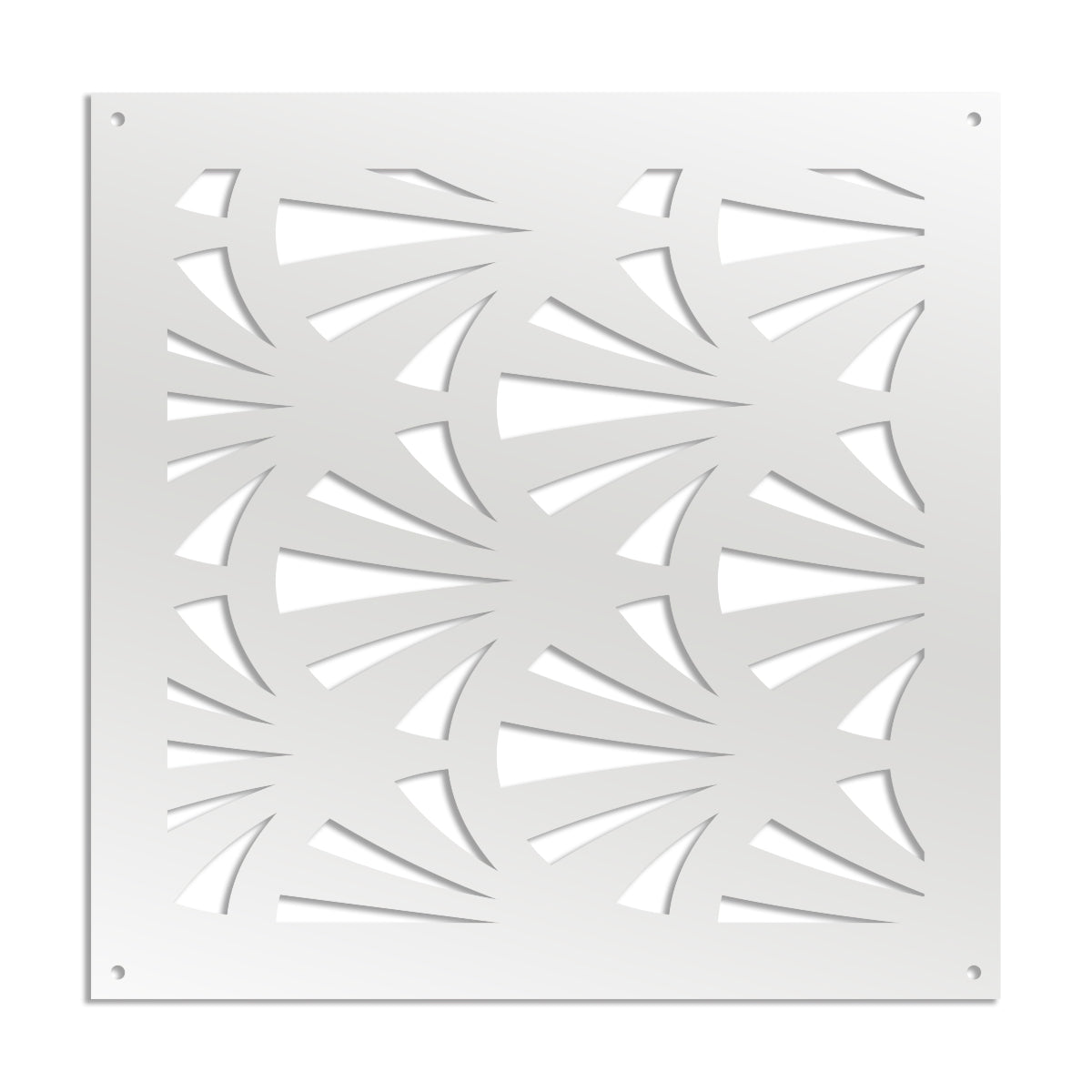 WINDSHELL - Pannello in PVC traforato - Parasole Colore: bianco, Misura: 73x73 cm