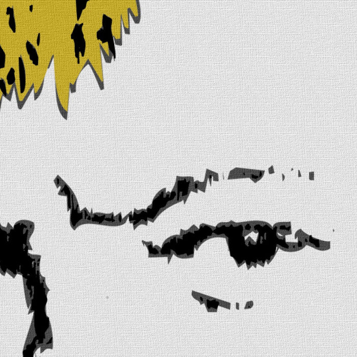 Winston Churchill - Banksy - Quadro stampato su Canvas e montato su telaio in legno Misura: 70x100 cm