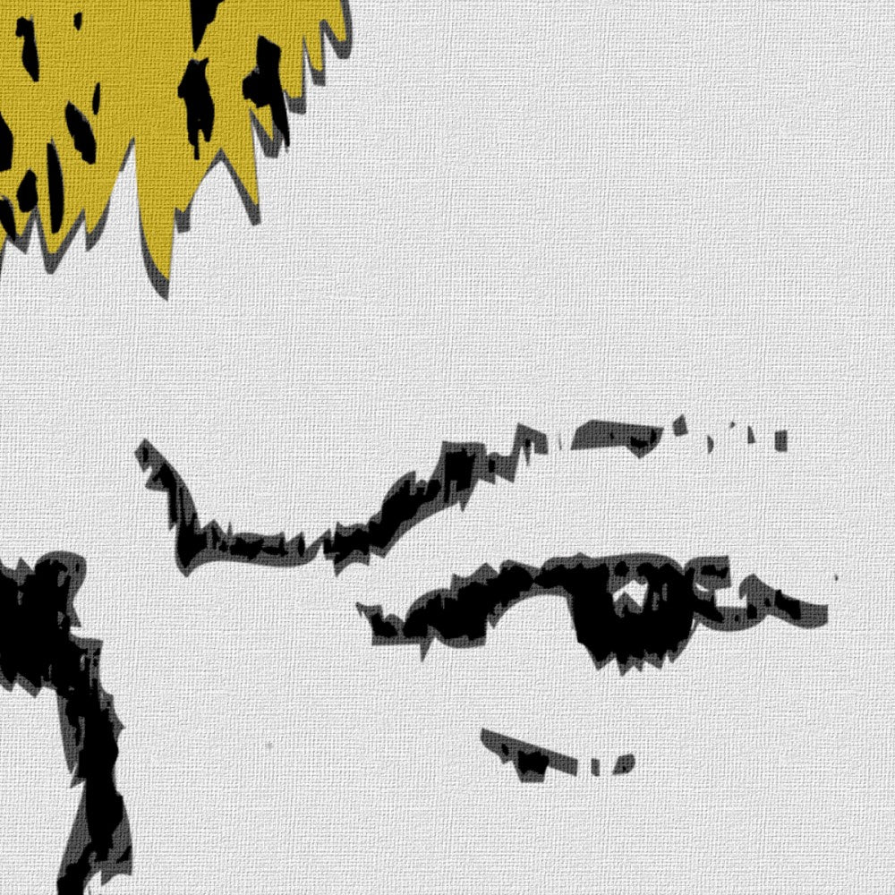 Winston Churchill - Banksy - Quadro stampato su Canvas e montato su telaio in legno Misura: 100x140 cm