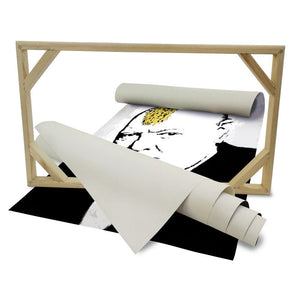Winston Churchill - Banksy - Quadro stampato su Canvas e montato su telaio in legno Misura: 70x100 cm