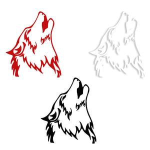 WOLF - Adesivo murale wall sticker in vinile 55x65 cm Colore: Rosso