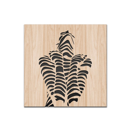 WOMAN - Quadro arredo LASERCUT composito Legno e PVC Misura: 40x40 cm
