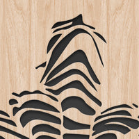 WOMAN - Quadro arredo LASERCUT composito Legno e PVC Misura: 60x60 cm