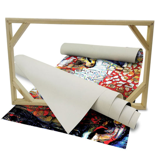 WOMAN Abstraction - Quadro Canvas su telaio in legno Misura: 140x100 cm