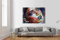 WOMAN Abstraction - Quadro Canvas su telaio in legno Misura: 100x70 cm