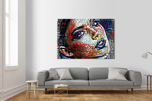WOMAN Abstraction - Quadro Canvas su telaio in legno Misura: 70X50 cm