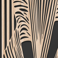 WOMAN'S DRESS - Quadro arredo LASERCUT composito Legno e PVC Misura: 50x100 cm