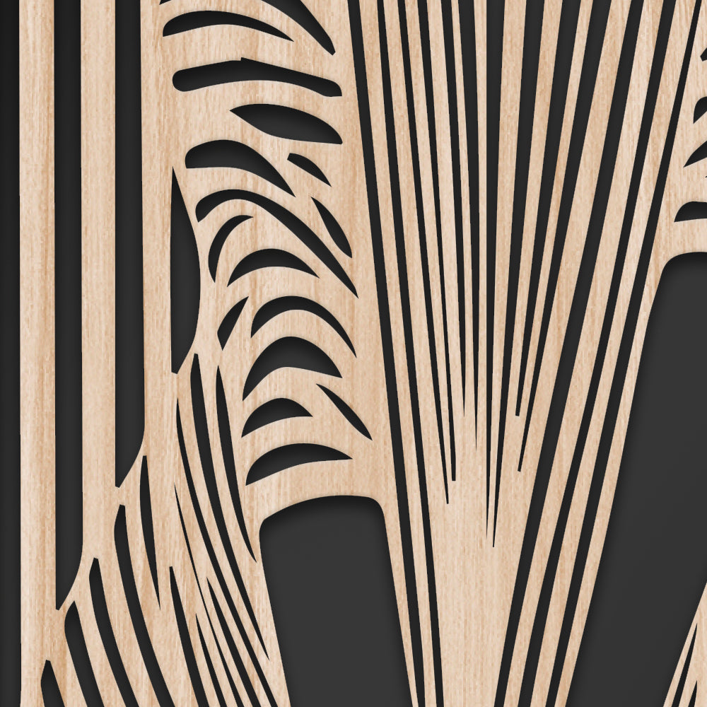 WOMAN'S DRESS - Quadro arredo LASERCUT composito Legno e PVC Misura: 70x140 cm