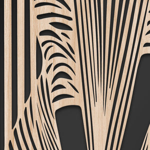 WOMAN'S DRESS - Quadro arredo LASERCUT composito Legno e PVC Misura: 70x140 cm