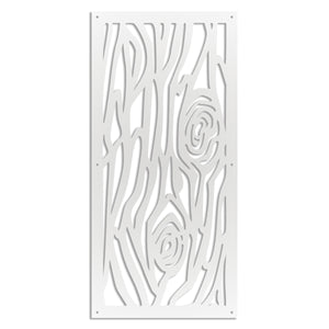 WOOD - Pannello in PVC traforato - Parasole Colore: bianco, Misura: 73x148 cm