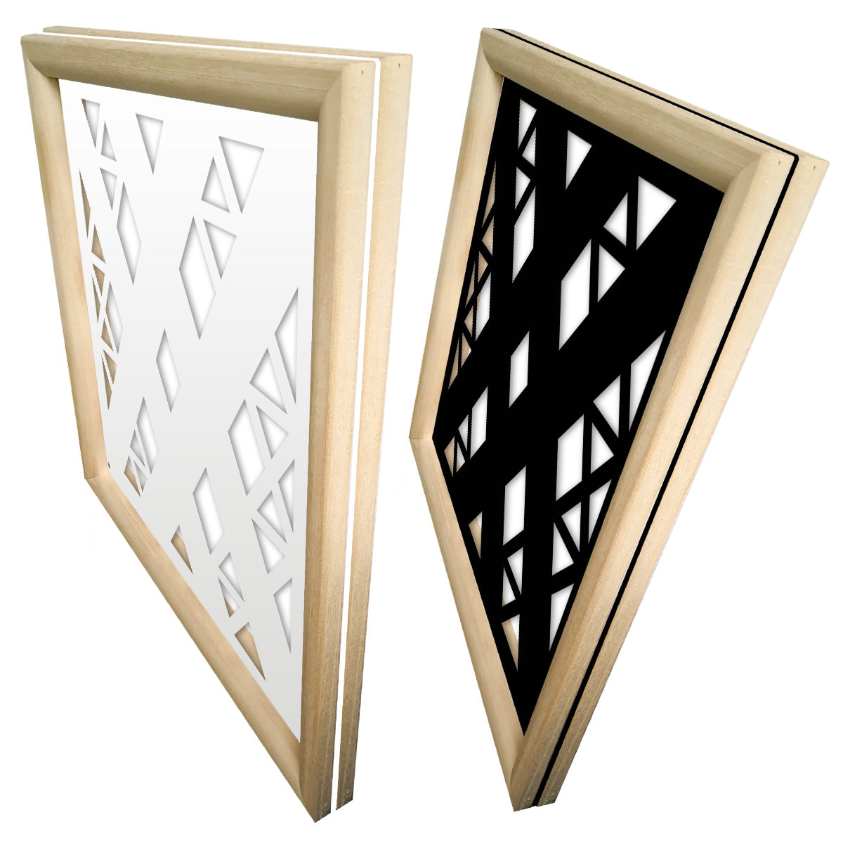 XSPIDER - Moduli Decorativi in Legno e PVC Colore: bianco, Misura: 73x73 cm