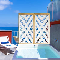 XSPIDER - Moduli Decorativi in Legno e PVC Colore: bianco, Misura: 73x148 cm