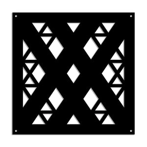 XSPIDER - Pannello in PVC traforato - Parasole Colore: nero, Misura: 98x98 cm