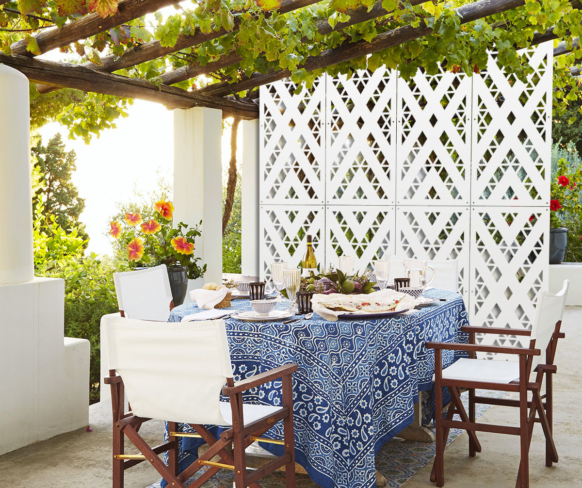 XSPIDER - Pannello in PVC traforato - Parasole Colore: bianco, Misura: 47x94 cm