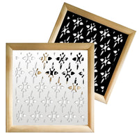 ZED - Moduli Decorativi in Legno e PVC Colore: nero, Misura: 73x73 cm