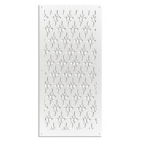 ZED - Pannello in PVC traforato - Parasole Misura: 47x94 cm, Colore: bianco