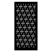 ZED - Pannello in PVC traforato - Parasole Colore: nero, Misura: 73x148 cm