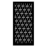 ZED - Pannello in PVC traforato - Parasole Misura: 50x150 cm, Colore: nero