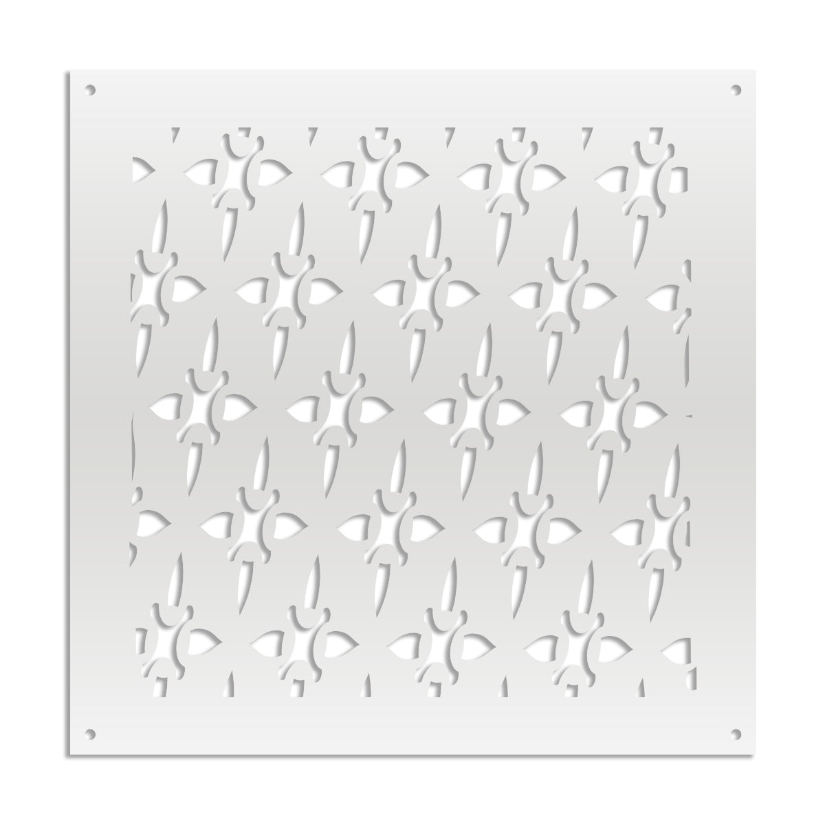 ZED - Pannello in PVC traforato - Parasole Colore: bianco, Misura: 98x98 cm