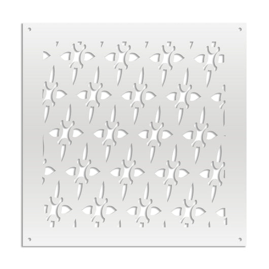 ZED - Pannello in PVC traforato - Parasole Colore: bianco, Misura: 98x98 cm